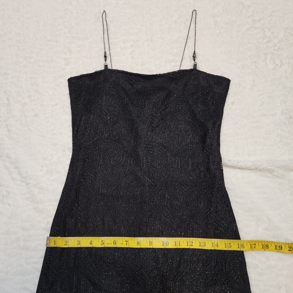 a'gaci Black Midi Fringe Slip Dress - Picture 10 of 10